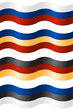 world flags as ribbons with texture effect vector