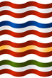 world flags as ribbons with texture effect