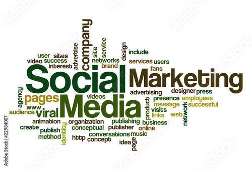 Vektor: Social media Marketing - Word Cloud Social media Marketing - Word Cloud