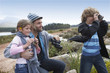 Dad with his kids