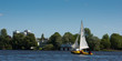Sailing on lake Alster