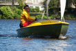Sailing on lake Alster