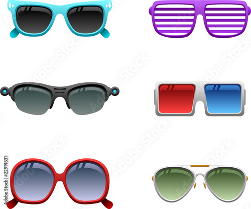 Vector: Sunglasses icon set 1 Sunglasses icon set 1