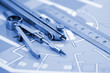 Architecture plan of interior & work tools.