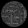 COPYRIGHT. Wordcloud illustration. COPYRIGHT. Wordcloud illustration.