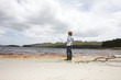 Boy fishing