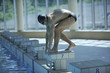 Images : young swimmer ready for start