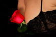 rose on breasts