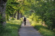 cyclist in the park cyclist in the park