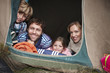Beautiful family on vacation