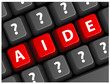 “AIDE” - Touches sur Clavier (Service Clients Assistance SOS)