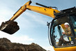 Excavator loader works