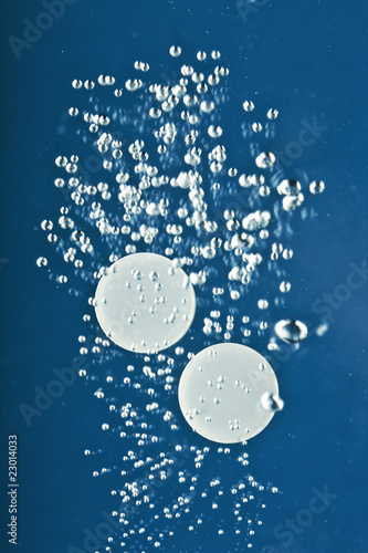 Photo: tablet in water tablet in water