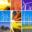 electric power collage