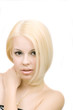 Young beauty blonde woman