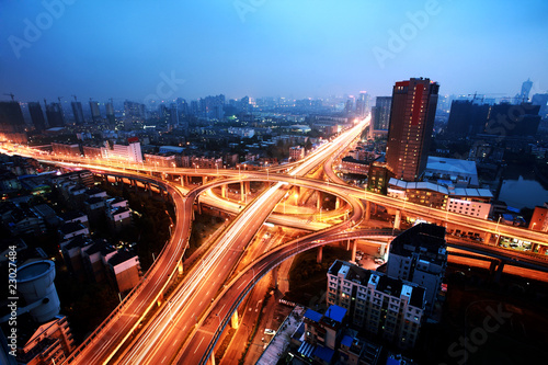 Photo: A road junction at Hangzhou A road junction at Hangzhou