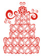 wedding cake, vector wedding cake, vector