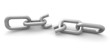 Broken link internet connection concept