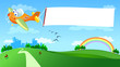 Aereo e banner Aereo e banner
