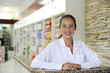 portrait of a female pharmacist at pharmacy portrait of a female pharmacist at pharmacy