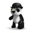 3d Business panda