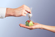 Handing Over the Key from a New Home