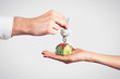 Handing Over the Key from a New Home