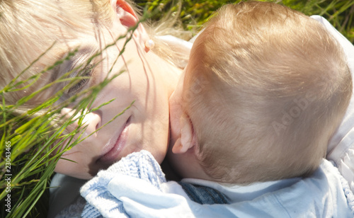 Photo: happy mother with a child happy mother with a child