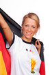 Frau als Fu&szlig;ballfan