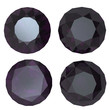 Round black sapphire Round black sapphire