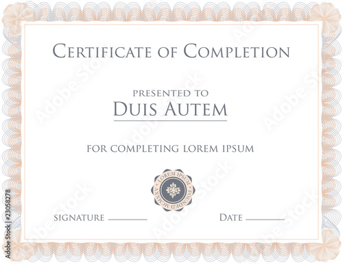 Vektor: Award Certificate Template Award Certificate Template