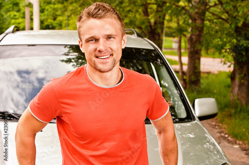 Photo: Driver of car smiles Driver of car smiles