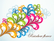 colorful flower abstraction colorful flower abstraction