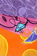 tag, graffiti, mur, peinture, abstrait, art