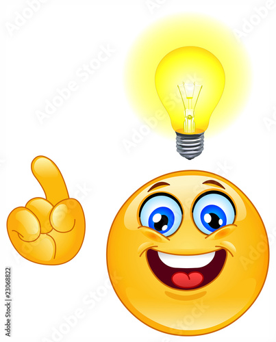Vektor: Idea emoticon Idea emoticon