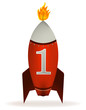 Candle Like As Red Rocket Candle Like As Red Rocket