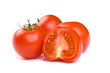 Ripe Tomatoes on White with Clipping Path