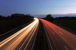 Autobahn bei Nacht
