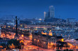 Port Vell at dusk, Barcelona, Catalonia, Spain