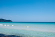 Calm Mediterranean Sea under solid blue sky Calm Mediterranean Sea under solid blue sky
