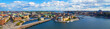 Aerial panorama of Stockholm, Sweden