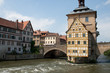 Altes Rathaus über der Regnitz in Bamberg