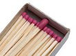 Matchbox full of small matches and big one