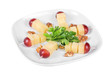 Cheese and grapes and nuts
