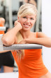 Smiling sportswoman Smiling sportswoman