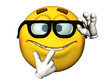 Nerdy emoticon