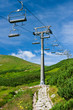 ski lift in summer