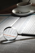 magnifier on thee newspaper