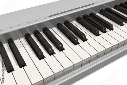 Illustration: Synthesizer keyboard Synthesizer keyboard