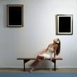 Woman in gallery